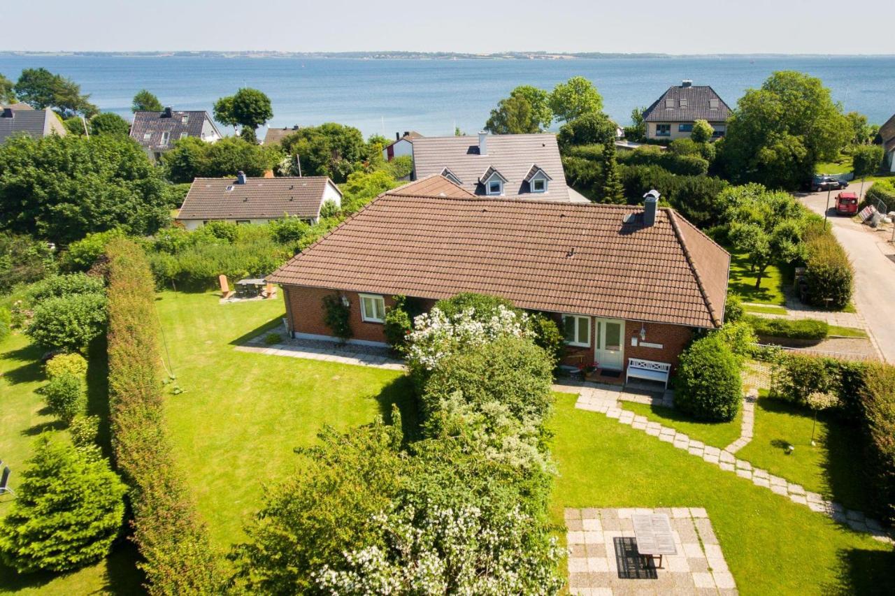 Seeblick II - Gemuetliche 60Qm - Ganzes Haus - 50M Zum Naturstrand - Mit Terrasse Und Grossem Garten Glücksburg Kültér fotó