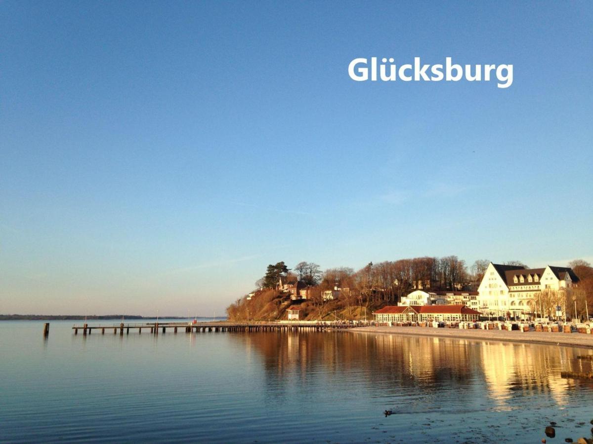 Seeblick II - Gemuetliche 60Qm - Ganzes Haus - 50M Zum Naturstrand - Mit Terrasse Und Grossem Garten Glücksburg Kültér fotó